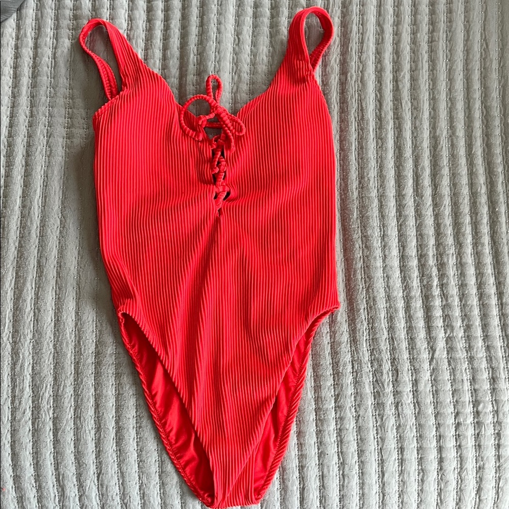 Hollister Vibrant Red Swimwear